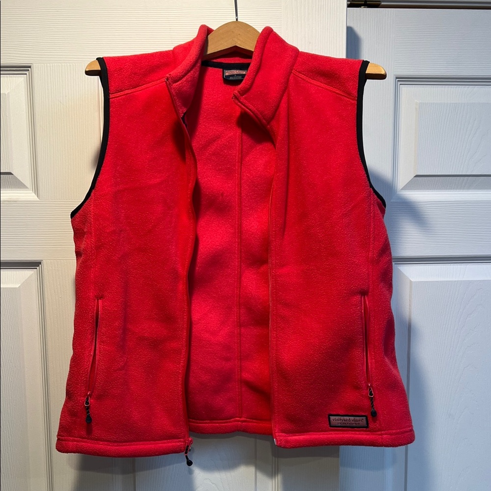 Vineyard Vines Bright PinkFleece Vest